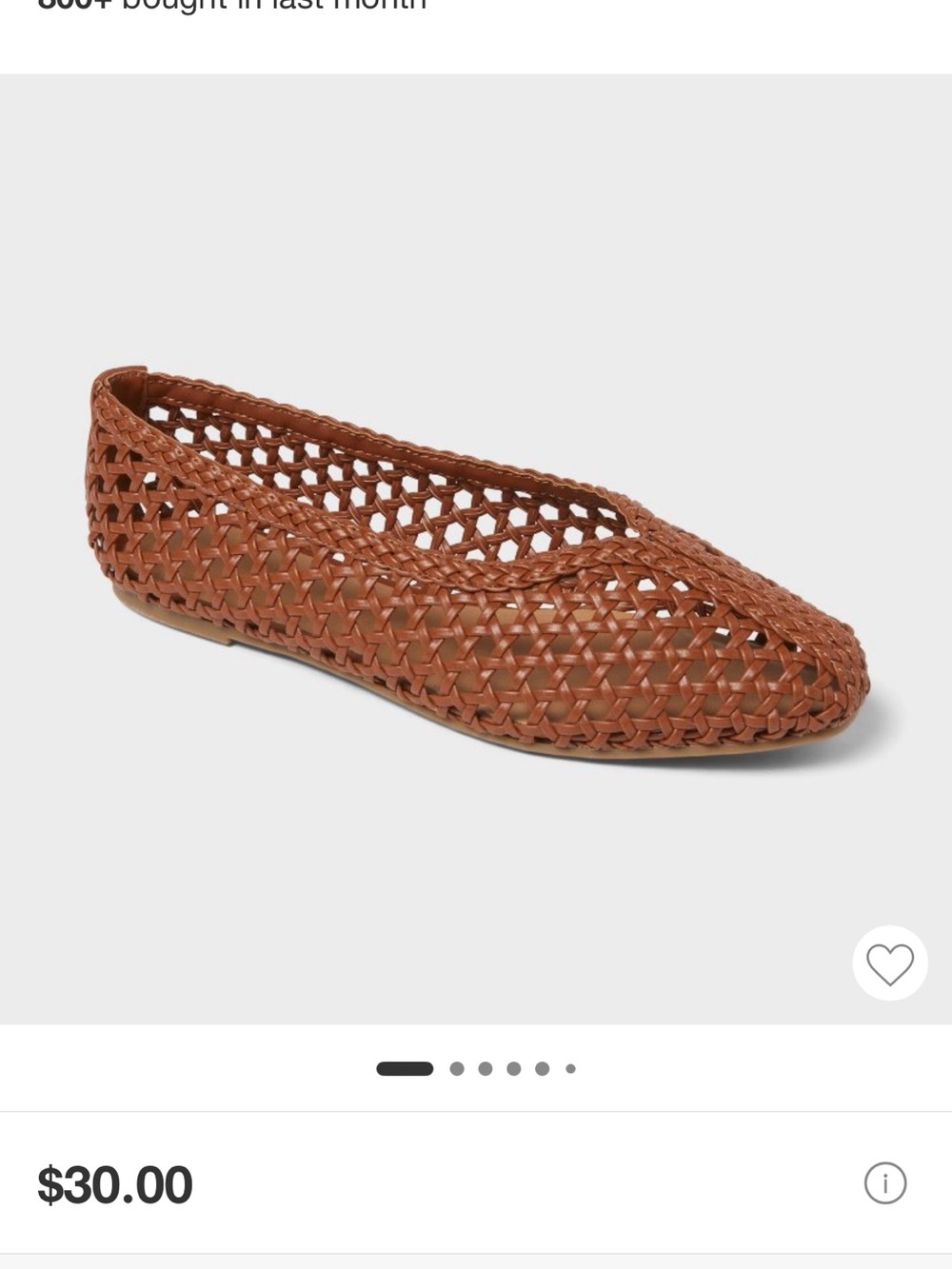Target Women's Woven Slip-On Flat in Brown